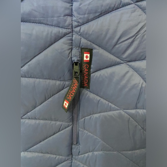 Canada Weather Gear Blue Winter Glacier Shield Puffer Vest Size Large w/pouch - Picture 2 of 11